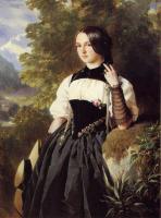 Winterhalter, Franz Xavier - A Swiss Girl from Interlaken